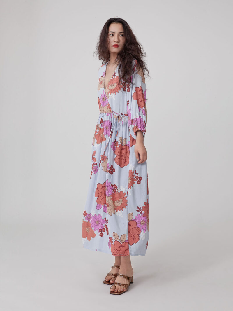 Satini Summer Bouquet Midi Dress - 图片 3