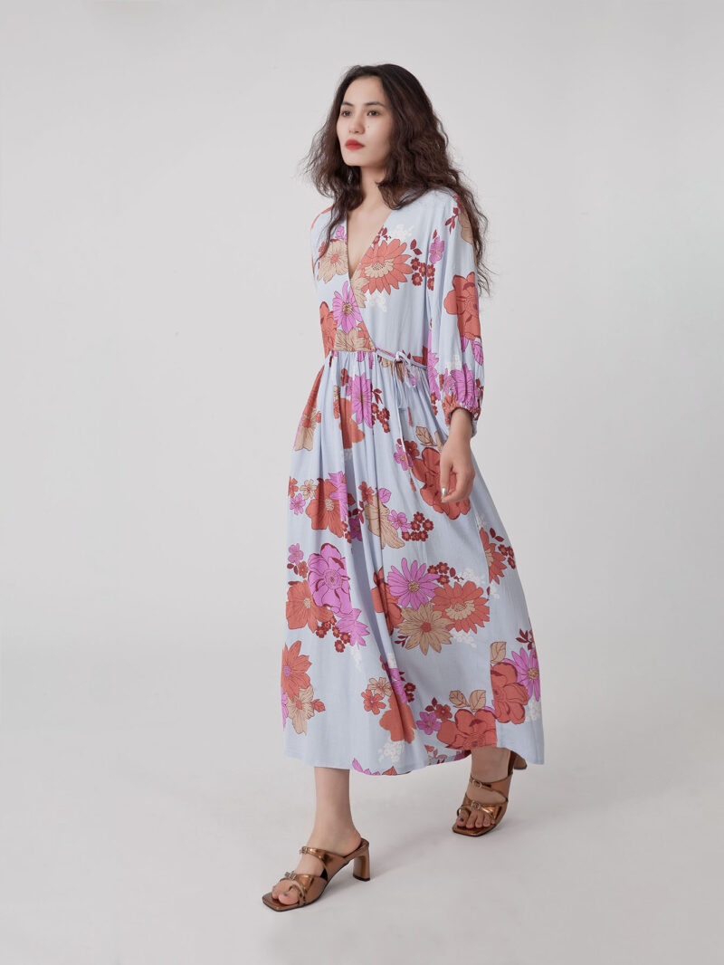 Satini Summer Bouquet Midi Dress - 图片 5